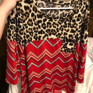 Boutique cute leopard shirt
